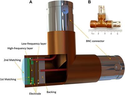 Stack-Layer Dual-Element Ultrasonic Transducer for Broadband Functional Photoacoustic Tomography